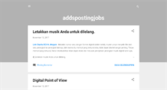 Desktop Screenshot of addspostingjobs.blogspot.com