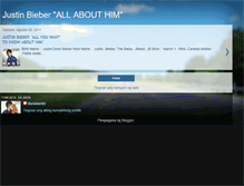 Tablet Screenshot of justinbieberallabouthim.blogspot.com