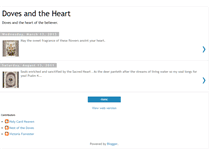Tablet Screenshot of dovesandtheheart.blogspot.com