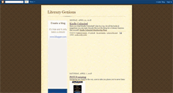 Desktop Screenshot of literarygenious.blogspot.com