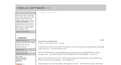 Desktop Screenshot of fideliosoftware.blogspot.com