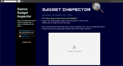 Desktop Screenshot of gadgetgameinspector.blogspot.com