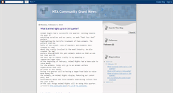 Desktop Screenshot of ntacommunitygrant.blogspot.com