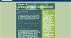 Desktop Screenshot of cerpen80an.blogspot.com