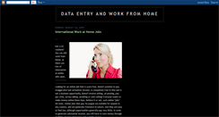 Desktop Screenshot of dataentryandworkfromhome.blogspot.com