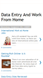 Mobile Screenshot of dataentryandworkfromhome.blogspot.com