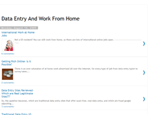 Tablet Screenshot of dataentryandworkfromhome.blogspot.com