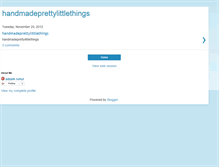 Tablet Screenshot of handmadeprettylittlethings.blogspot.com