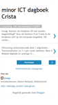Mobile Screenshot of ict-dagboek-crista.blogspot.com