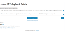 Tablet Screenshot of ict-dagboek-crista.blogspot.com