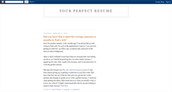 Desktop Screenshot of perfect-resume.blogspot.com
