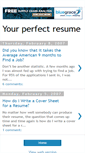 Mobile Screenshot of perfect-resume.blogspot.com