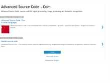 Tablet Screenshot of advancedsourcecode.blogspot.com