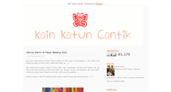 Desktop Screenshot of kainkatuncantik.blogspot.com