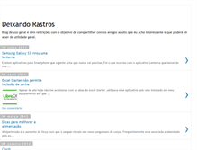 Tablet Screenshot of deixandorastros.blogspot.com