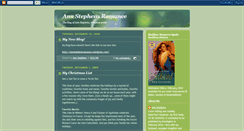 Desktop Screenshot of annstephensromance.blogspot.com