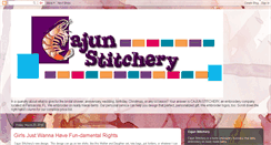 Desktop Screenshot of cajunstitchery.blogspot.com