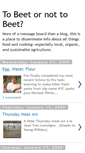 Mobile Screenshot of beetornottobeet.blogspot.com