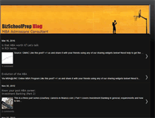 Tablet Screenshot of bizschoolprep.blogspot.com