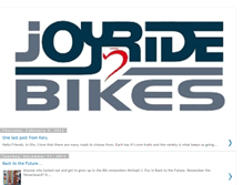 Tablet Screenshot of joyridebikes.blogspot.com