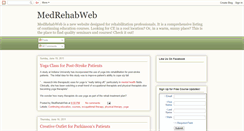 Desktop Screenshot of medrehabweb.blogspot.com