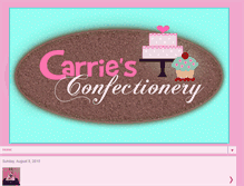 Tablet Screenshot of carriesconfectionery.blogspot.com