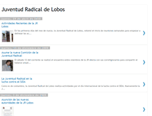 Tablet Screenshot of juventudradicaldelobos.blogspot.com