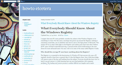 Desktop Screenshot of how2etc.blogspot.com