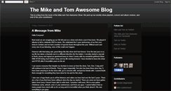 Desktop Screenshot of mikeandtomwtsr.blogspot.com