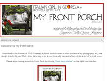 Tablet Screenshot of italiangirlingeorgia-myfrontporch.blogspot.com