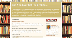 Desktop Screenshot of did-you-ever-get-the-feeling.blogspot.com