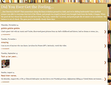 Tablet Screenshot of did-you-ever-get-the-feeling.blogspot.com