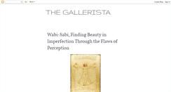 Desktop Screenshot of gallerista.blogspot.com