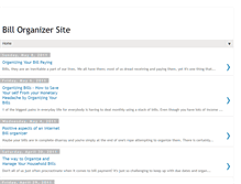 Tablet Screenshot of billorganizersite.blogspot.com