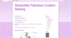 Desktop Screenshot of absolutelyfabuloussewing.blogspot.com