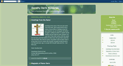 Desktop Screenshot of dorothydavisministries.blogspot.com