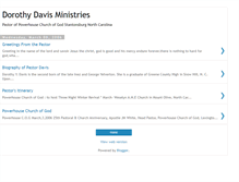 Tablet Screenshot of dorothydavisministries.blogspot.com