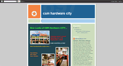 Desktop Screenshot of csmhardwarecity.blogspot.com