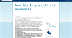 Desktop Screenshot of drugandalcoholawareness.blogspot.com