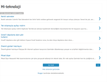 Tablet Screenshot of hi-teknoloji.blogspot.com
