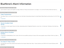 Tablet Screenshot of blueheronsmiamiinformation.blogspot.com