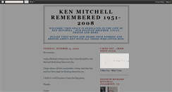 Desktop Screenshot of kenmitchellmemorial.blogspot.com