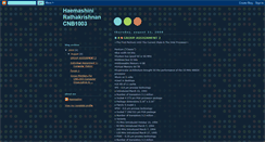 Desktop Screenshot of haemashini.blogspot.com