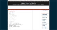 Desktop Screenshot of pinoyjobpostings.blogspot.com