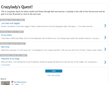 Tablet Screenshot of crazyladysquest.blogspot.com