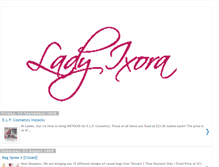 Tablet Screenshot of ladyixora.blogspot.com