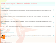 Tablet Screenshot of alergiaalimentardaanaclara.blogspot.com