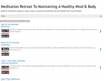 Tablet Screenshot of meditationretreatsinformation.blogspot.com