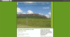 Desktop Screenshot of licenciamentoambientalms.blogspot.com