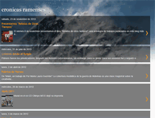 Tablet Screenshot of cronicasramenses.blogspot.com